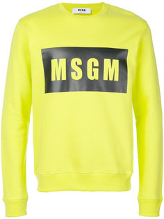 толстовка с логотипом MSGM
