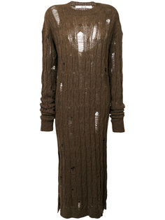 distressed cable knit dress Damir Doma