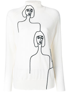 women print jumper Victoria Beckham