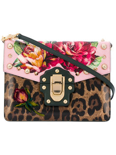 Lucia floral leopard print bag Dolce &amp; Gabbana