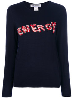 джемпер с вышивкой Energy Comme Des Garçons Comme Des Garçons