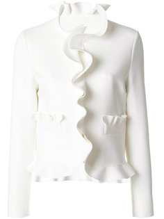 ruffle-trim jacket MSGM