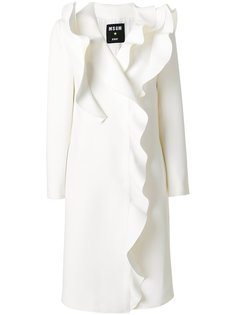 эластичное пальто с оборками Cady MSGM