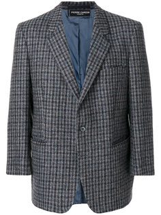 пиджак в клетку с зазубренными лацканами Pierre Cardin Vintage