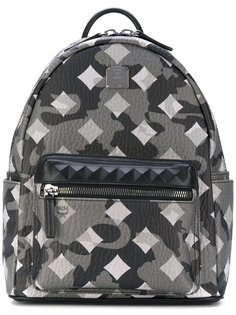square pattern backpack MCM