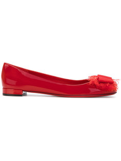fringed Vara Bow ballerina shoes Salvatore Ferragamo