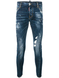 джинсы с протертыми деталями Dsquared2