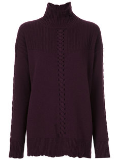 ribbed detail turtleneck jumper Barrie