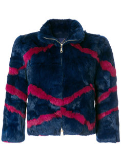 zip mini fur jacket Blugirl