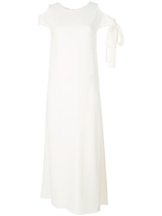 платье с завязками на рукавах Helmut Lang