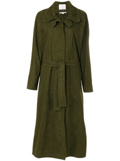 объемное длинное пальто с поясом Stella McCartney