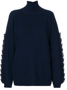 fringe detail turtleneck jumper Barrie