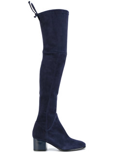 thigh high mid heel boots Baldinini