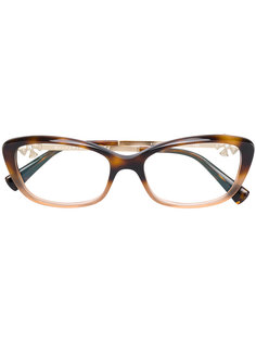 tortoiseshell square glasses Bulgari