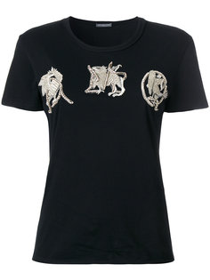 embroidered embellished T-shirt Alexander McQueen