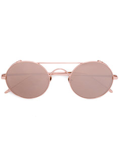round tinted sunglasses Linda Farrow