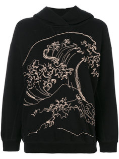 wave embroidered hoodie Bellerose