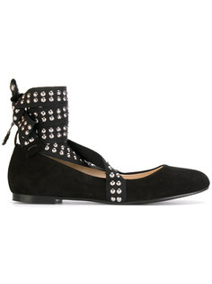 Flex studded strap ballerina shoes Anna Baiguera