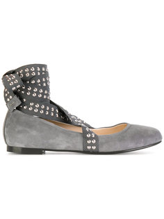 Flex studded strap ballerina shoes Anna Baiguera