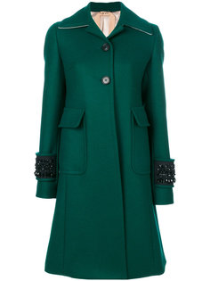 embellished cuff coat Nº21