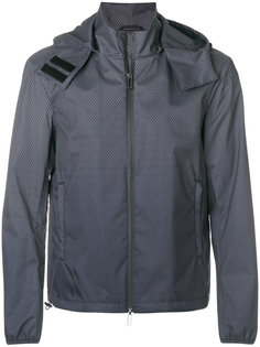 куртка с капюшоном  и монограммным принтом Emporio Armani
