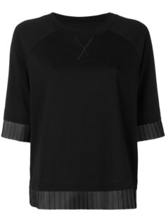 топ с плиссированным подолом Mm6 Maison Margiela