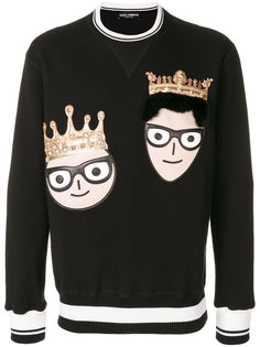 джемпер с нашивками дизайнеров Dolce &amp; Gabbana