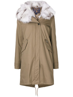 furry trim coat Woolrich