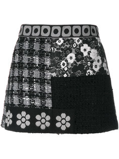 юбка-шорты с нашивками  Boutique Moschino