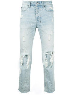 джинсы с потертой отделкой Ksubi