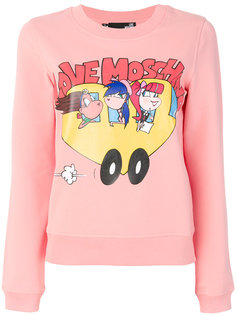 толстовка с логотипом  Love Moschino