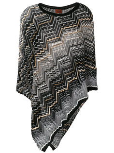 кейп с узором зигзаг Missoni
