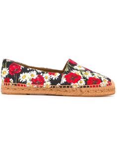 эспадрильи с цветочным принтом Dolce &amp; Gabbana