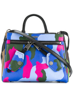 camouflage biker jacket tote Moschino
