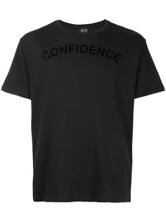 confidence print T-shirt Nº21