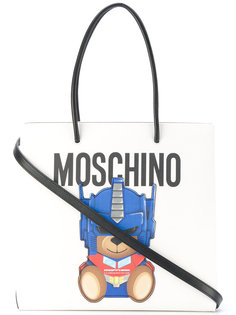 сумка-тоут с принтом плюшевого медведя Moschino