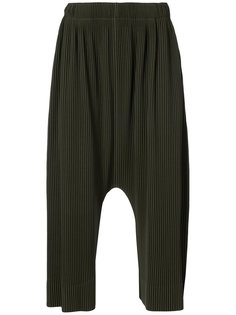 брюки с заниженной проймой Homme Plissé Issey Miyake