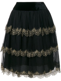 ярусная юбка из тюля  Alberta Ferretti
