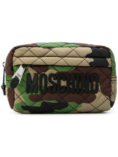 camouflage make-up bag Moschino
