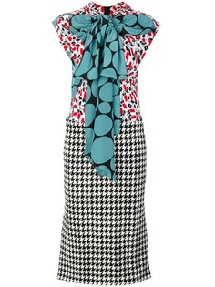 layered patterned dress Marni