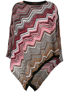 пончо с узором шеврон Missoni