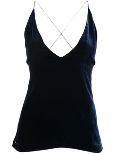 velvet deep-V top Dion Lee