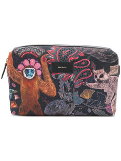 клатч с принтом животных Paul Smith