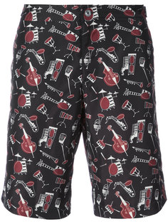шорты для плавания с музыкальными инструментами Dolce &amp; Gabbana