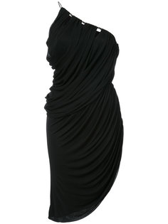 асимметричное платье с драпировкой Halston Heritage