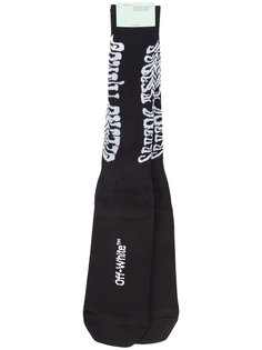 носки в рубчик Off-White