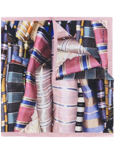 шарф с принтом тканей Paul Smith