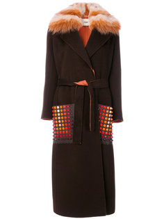 single breasted coat Fendi