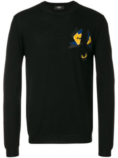 butterfly detail sweatshirt Fendi