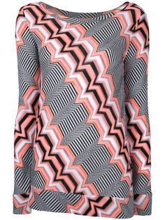 zigzag pattern knitted blouse Missoni